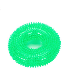 Durable Bite-Resistant Sounding Toy Ball for Pets – TPR Spike Ring Design