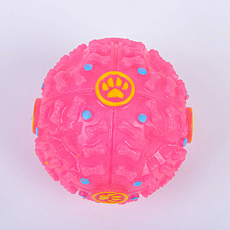 Interactive Treat-Dispensing Puzzle Ball for Dogs – Eco-Friendly Rubber Sounding Toy