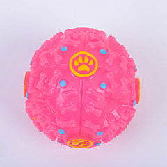 Interactive Treat-Dispensing Puzzle Ball for Dogs – Eco-Friendly Rubber Sounding Toy