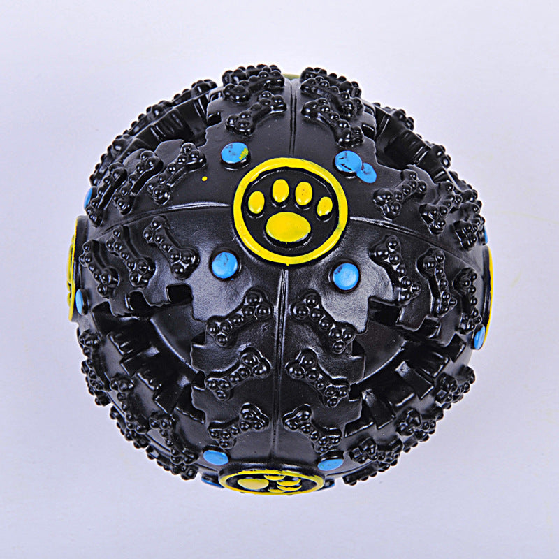 Interactive Treat-Dispensing Puzzle Ball for Dogs – Eco-Friendly Rubber Sounding Toy