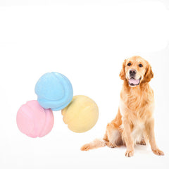 Durable TPR Foam Dog Toy Ball – 7.5cm Chew & Fetch Ball in Blue, Yellow, or Pink